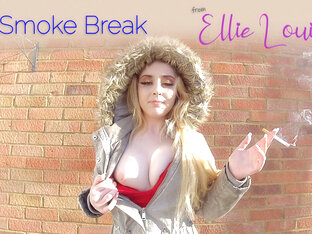 Smoke Break - Blonde Teen Amateur Smoking - SexLikeReal