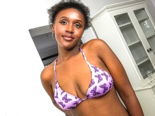 African Casting - Sweet Afro Bikini Babe Wants A Hard BWC Pounding