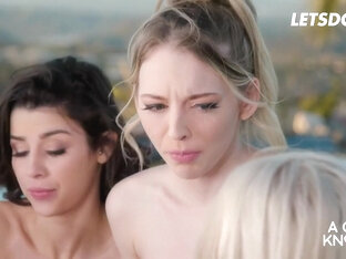 Kylie Rocket, Kay Lovely And Lily Larimar In Love Triangle & Lesbian Threeway