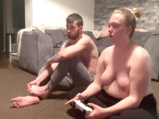 Playing The Ps5 Topless (revenge)