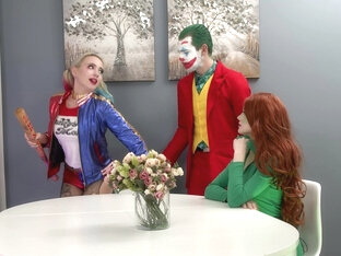 Joker dirty anal fucked Harley Queen and Poison Ivy FLX025 - AnalVids