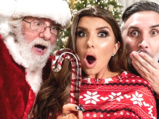Claus Gets To Watch Video With Romi Rain, Keiran Lee - Brazzers