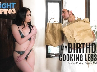 Evelyn Claire & Dante Colle in My Birthday Cooking Lessons, Scene #01