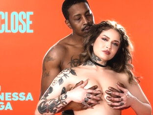 UP CLOSE - Tattooed Beauty Vanessa Vega BARELY Can Take Isiah Maxwell's HUGE Dick! PUSSY DESTRUCTION