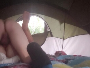 Fucking in the tent on Camping trip