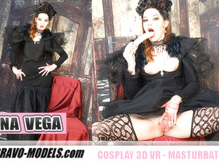 Vampire Queen Elena Vega Cums - Toying Cosplay Vampire