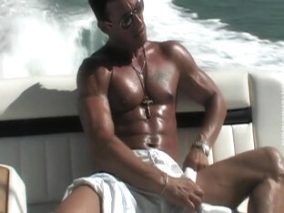 Javier Stripped On A Boat