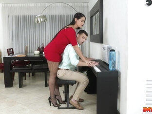 Piano Tutor, Raquel Provides An Extra Motivation For J