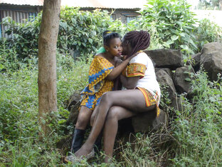 Real Tribal African Girlfriends Public Making Out For Voyeur Enjoyment