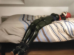 Young Man Roped Catsuit Struggle - Hd