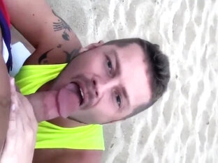 Gay Porn - Blowjobs Public Gay Beach Full Video With Cumshots 14 Min