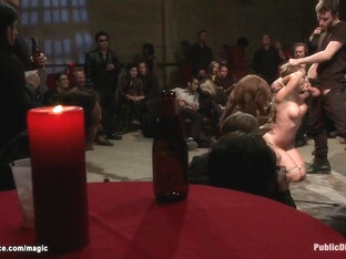 Buxom Slave Shagged In Crowded Place With James Deen, Princess Donna And Amy Brooke