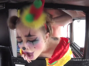 Hot Clown Got Pussy Banged In Cab